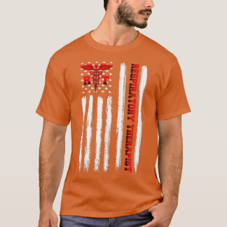 Respiratory Therapist Gift Physician Therapy Ameri T-Shirt