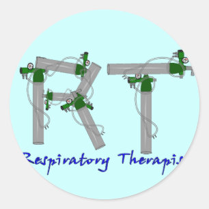 Respiratory Therapist Gifts O2 Tank Design Classic Round Sticker