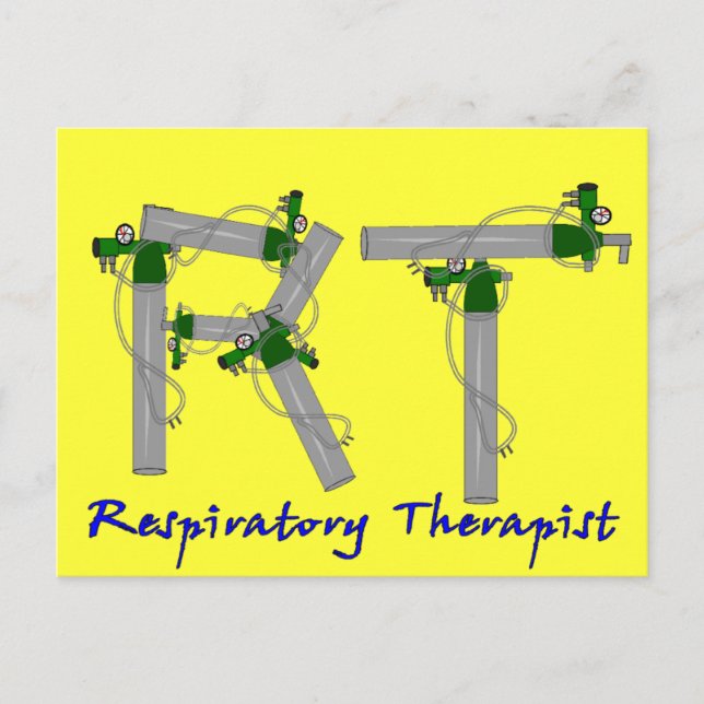 Respiratory Therapist Gifts O2 Tank Design Postcard (Front)