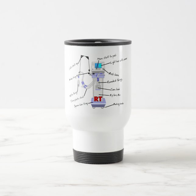Respiratory Therapist Gifts Travel Mug (Center)
