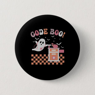 Respiratory Therapist Halloween Code Boo Spooky Re 6 Cm Round Badge