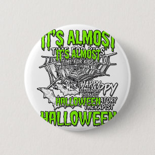 Respiratory Therapist Halloween Spider Web Design_ 6 Cm Round Badge