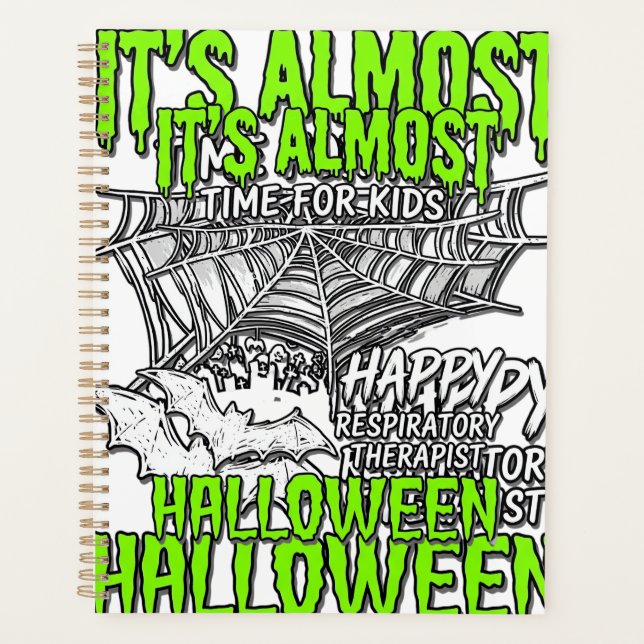 Respiratory Therapist Halloween Spider Web Design_ Planner (Front)