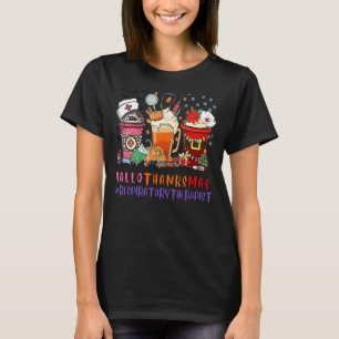 Respiratory Therapist Happy Hallothanksmas Nurse C T-Shirt