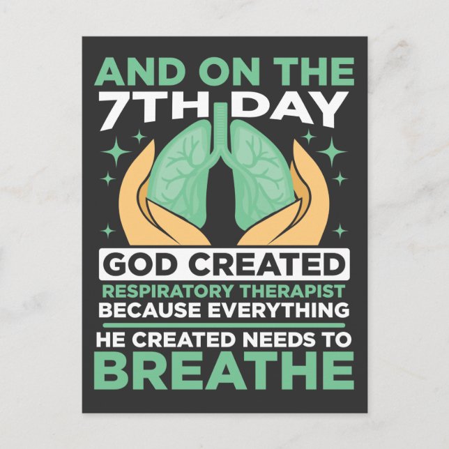 Respiratory Therapist Healthcare Practitioner Postcard (Front)