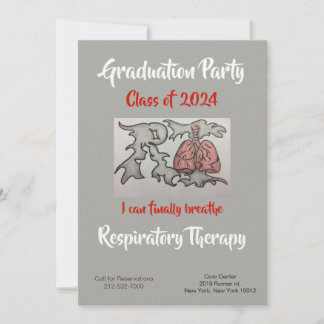 Respiratory therapist invitation card
