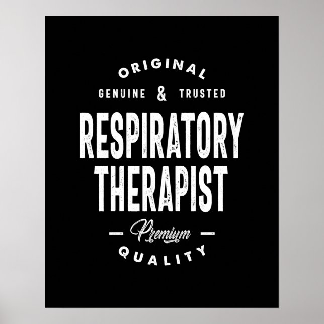 Respiratory Therapist Job Title Gift Poster (Front)