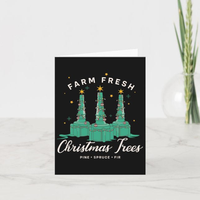 Respiratory Therapist Nurse Farm Fresh Christmas T Card (Front)