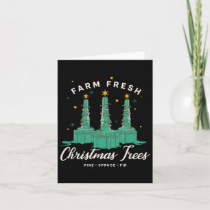Respiratory Therapist Nurse Farm Fresh Christmas T Card