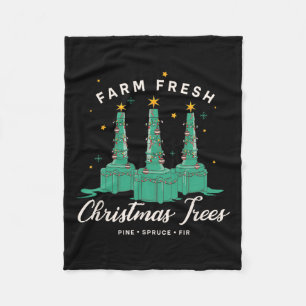Respiratory Therapist Nurse Farm Fresh Christmas T Fleece Blanket
