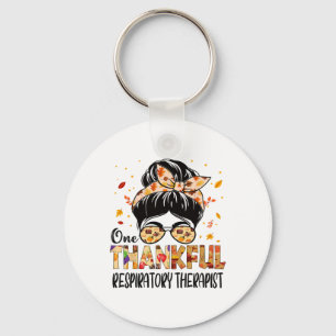 Respiratory Therapist One Thankful Thanksgiving Fa Key Ring