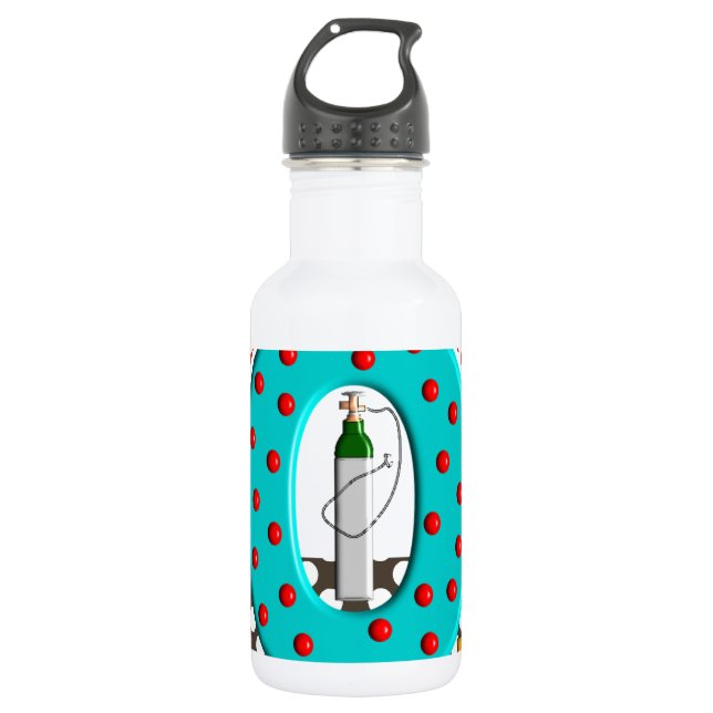 Respiratory Therapist Oxygen 532 Ml Water Bottle (Front)