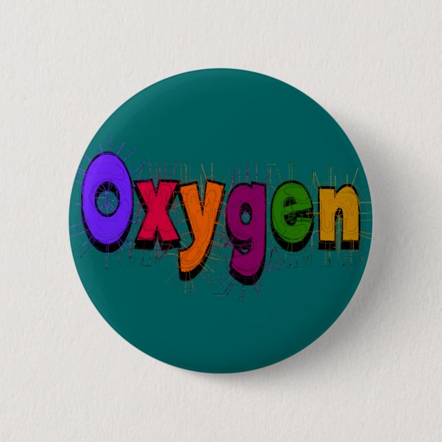 Respiratory Therapist "Oxygen" T-Shirts & Gifts 6 Cm Round Badge (Front)