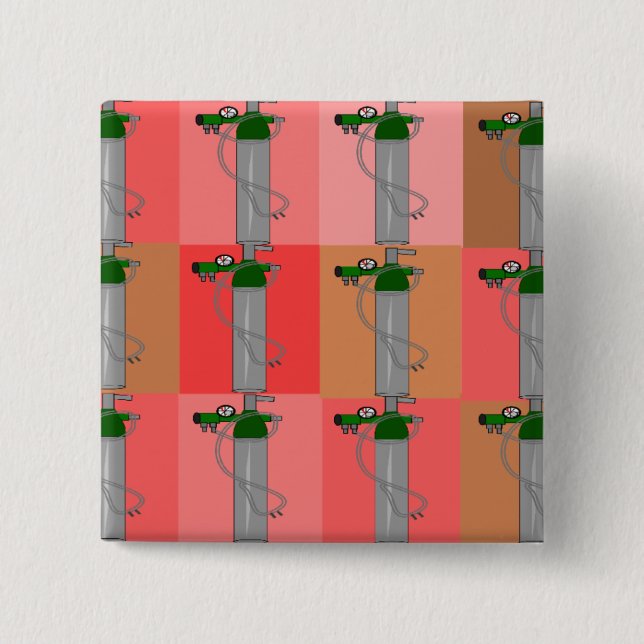 Respiratory Therapist Pink Popart Gifts 15 Cm Square Badge (Front)