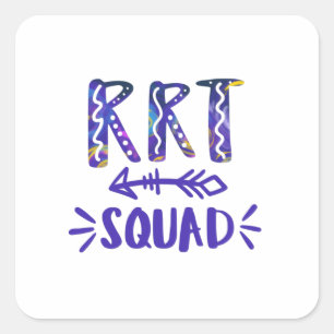 Respiratory therapist, respiratory therapy, rt square sticker