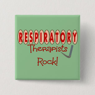 Respiratory Therapist ROCK 15 Cm Square Badge