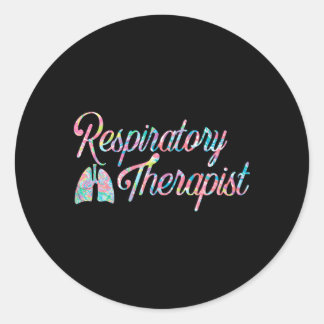 Respiratory Therapist Rt Care Week Colourful Classic Round Sticker