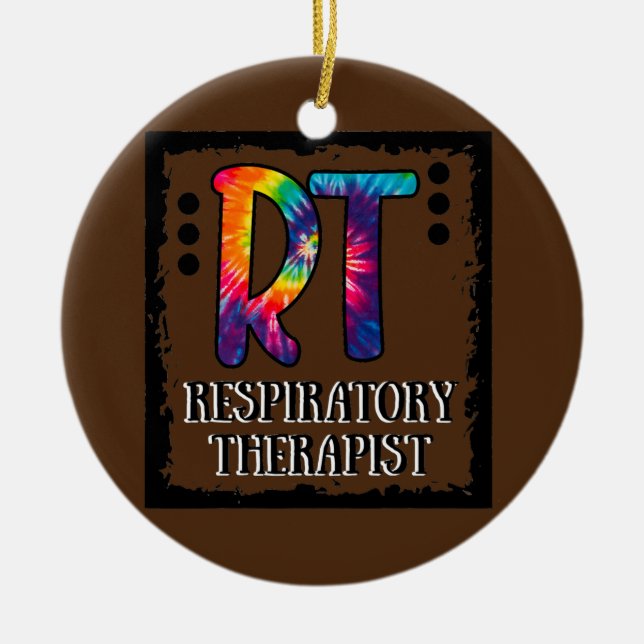 Respiratory Therapist RT  Ceramic Tree Decoration (Front)