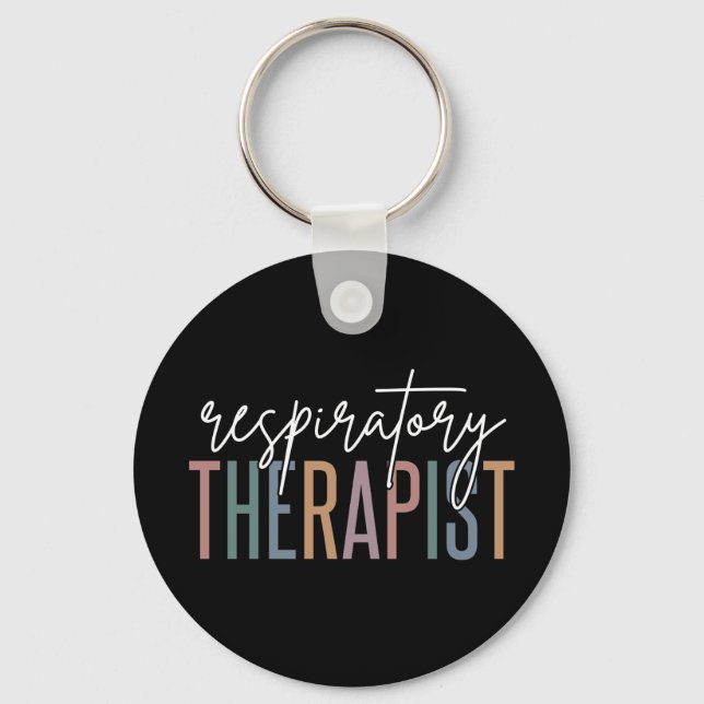Respiratory Therapist RT Gifts Key Ring (Front)
