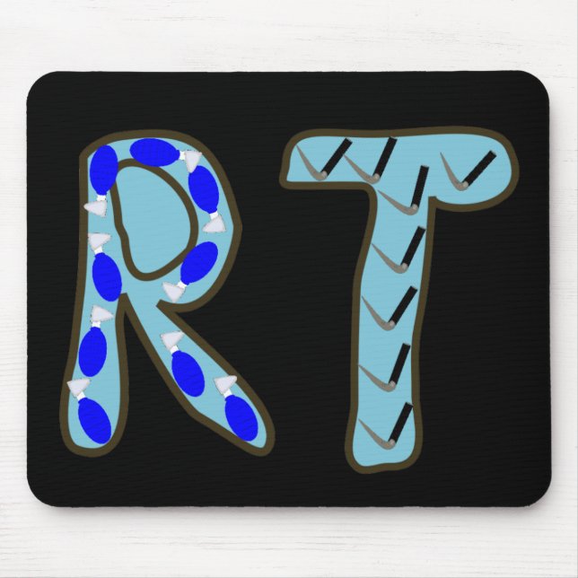 Respiratory Therapist "RT" Mouse Mat (Front)