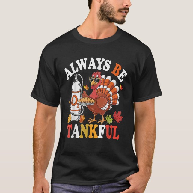 Respiratory Therapist Thanksgiving Nurse Autumn Fa T-Shirt (Front)
