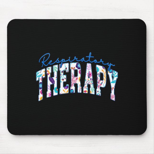 Respiratory Therapy Funny Therapist Rt Design Mouse Mat (Front)