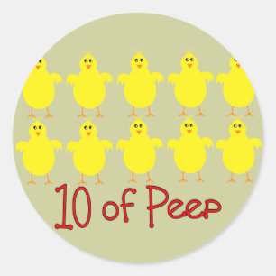 Respiratory Therapy Gifts "10 of PEEP"  Funny Classic Round Sticker