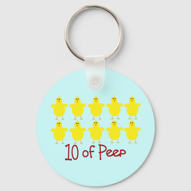Respiratory Therapy Gifts "10 of PEEP"  Funny Key Ring (Front)