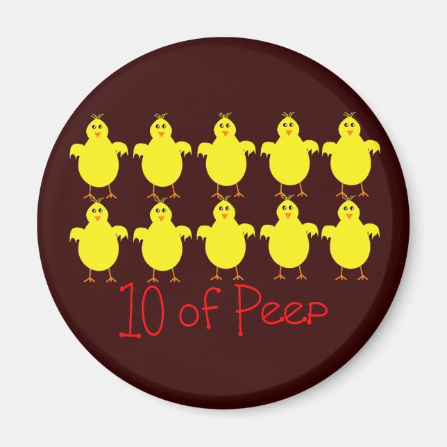 Respiratory Therapy Gifts "10 of PEEP"  Funny Magnet (Front)