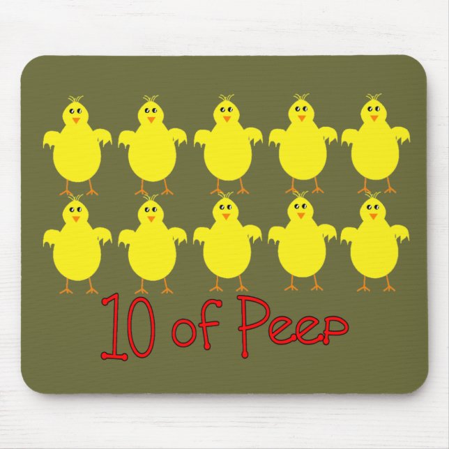 Respiratory Therapy Gifts "10 of PEEP"  Funny Mouse Mat (Front)