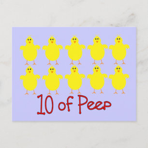 Respiratory Therapy Gifts "10 of PEEP"  Funny Postcard