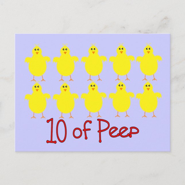 Respiratory Therapy Gifts "10 of PEEP"  Funny Postcard (Front)