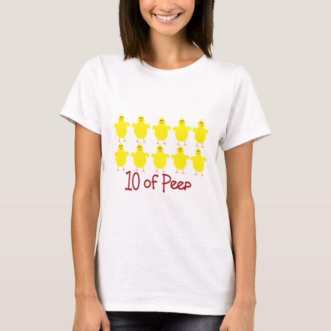 Respiratory Therapy Gifts "10 of PEEP"  Funny T-Shirt (Front)