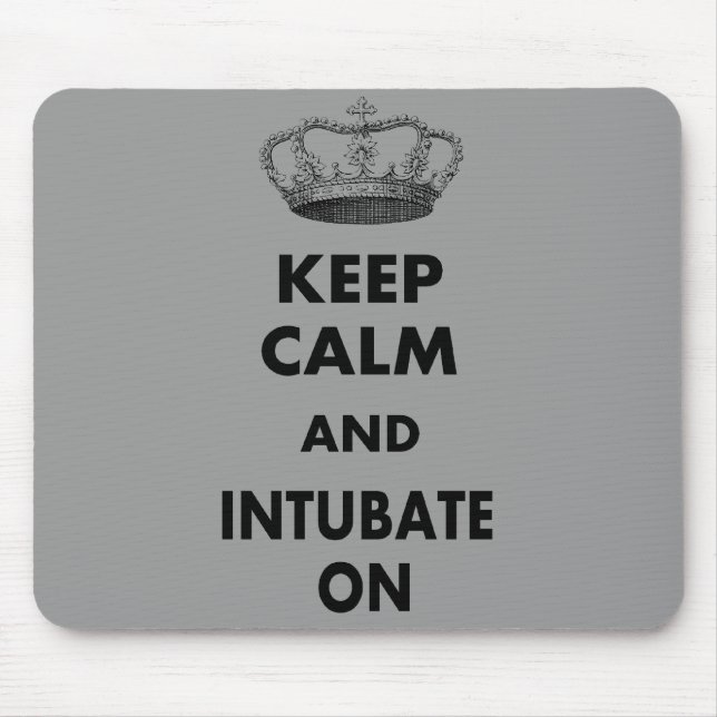 Respiratory Therapy Gifts "Keep Calm and..." Mouse Mat (Front)