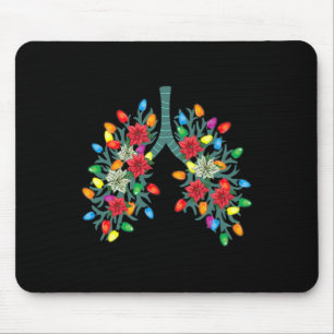 Respiratory Therapy Lung Christmas Light Therapist Mouse Mat