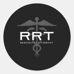Respiratory Therapy Rrt Front Back Respiratory Car Classic Round Sticker