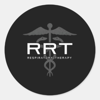Respiratory Therapy Rrt Front Back Respiratory Car Classic Round Sticker