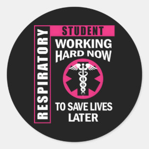 Respiratory Therapy Student For Future Rt Classic Round Sticker