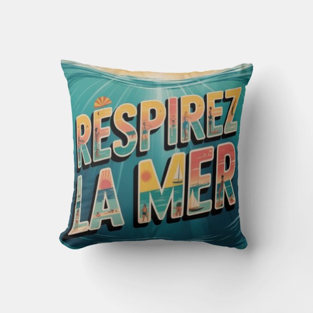 Respirer la Mer Cushion (Front)