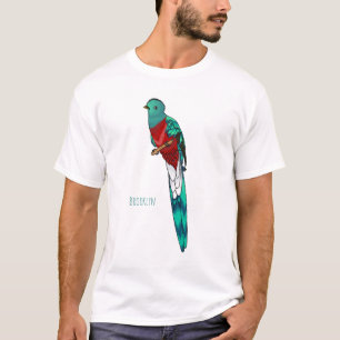 Resplendent quetzal bird cartoon illustration  T-Shirt