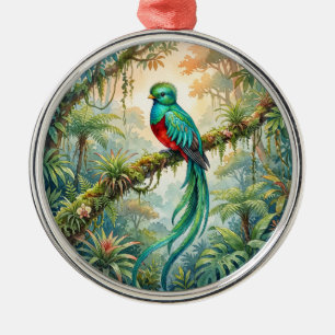 Resplendent Quetzal Metal Tree Decoration