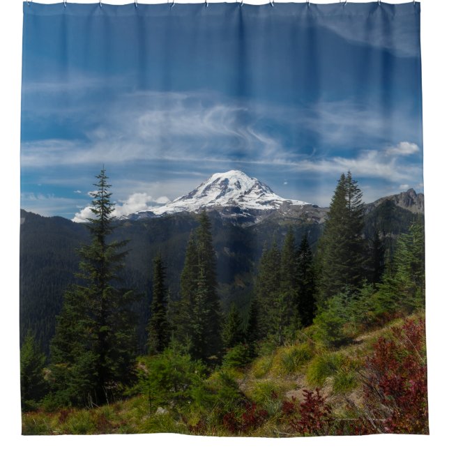 Resplendent Rainier Shower Curtain (Front)