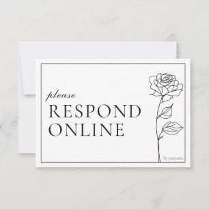 RESPOND online Timeless Bloom RSVP Card