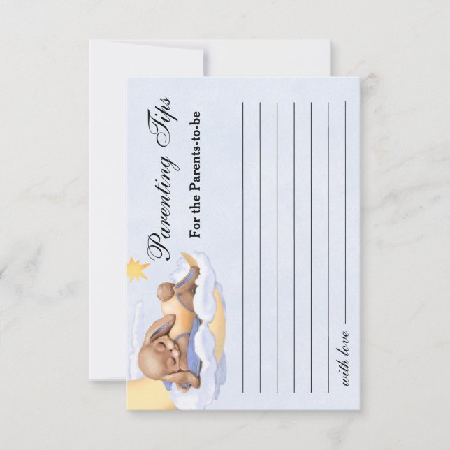 Response Card Baby Shower. (Front)
