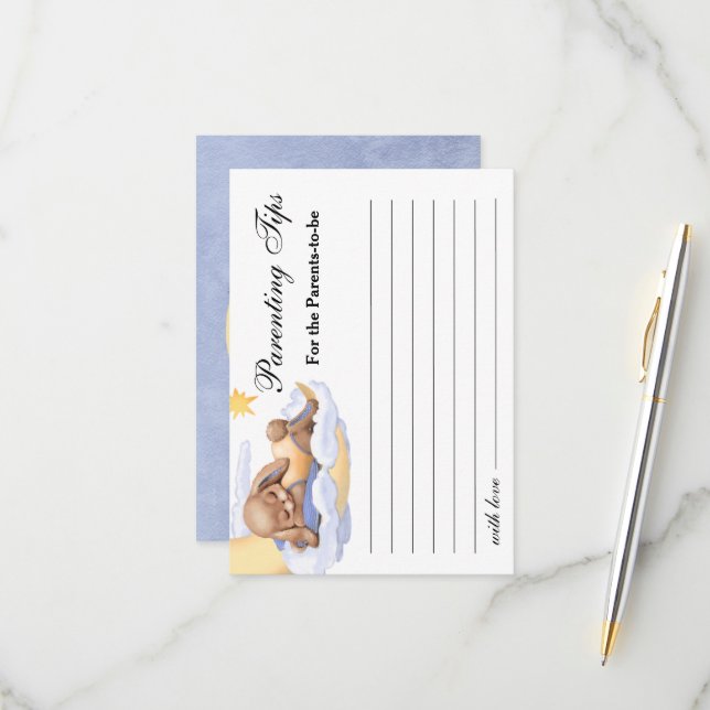 Response Card Baby Shower (Front/Back In Situ)