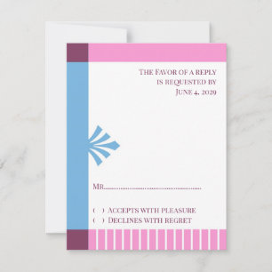 Response Card RSVP Baptism Invitation