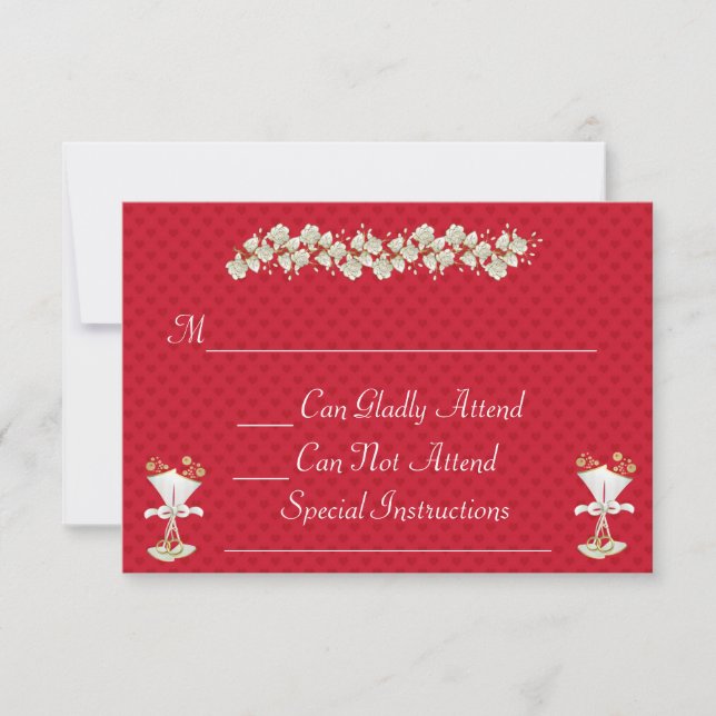 Response HOLIDAY WEDDING W/  Matching  Invitations (Front)