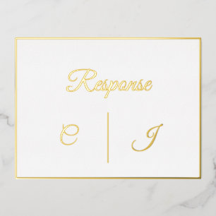 Response RSVP Wedding Card