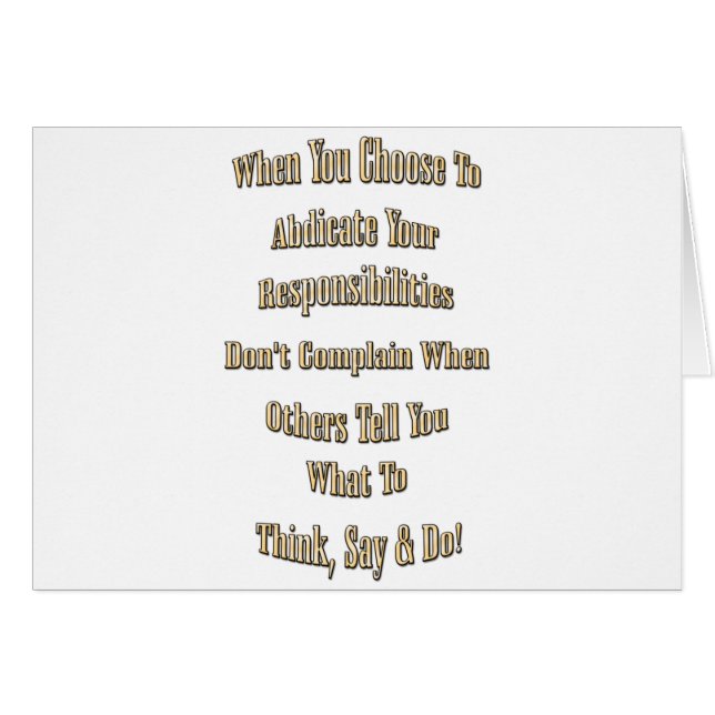 Responsibility (Front Horizontal)