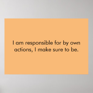Responsibility poster
